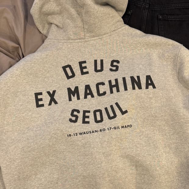 데우스 서울 후드집업 그레이 헤더 XL