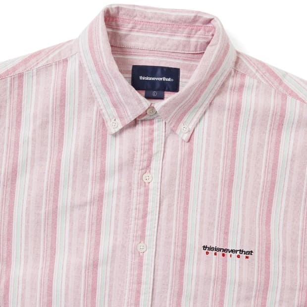 디스이즈네버댓 oxford shirt pink