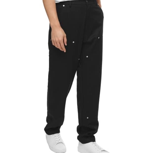 IISE 이세 더블 프론트 팬츠 블랙 L (새상품)