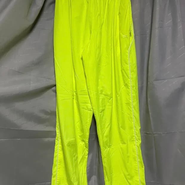 발렌시아가 스포츠 B로고 트랙팬츠 형광