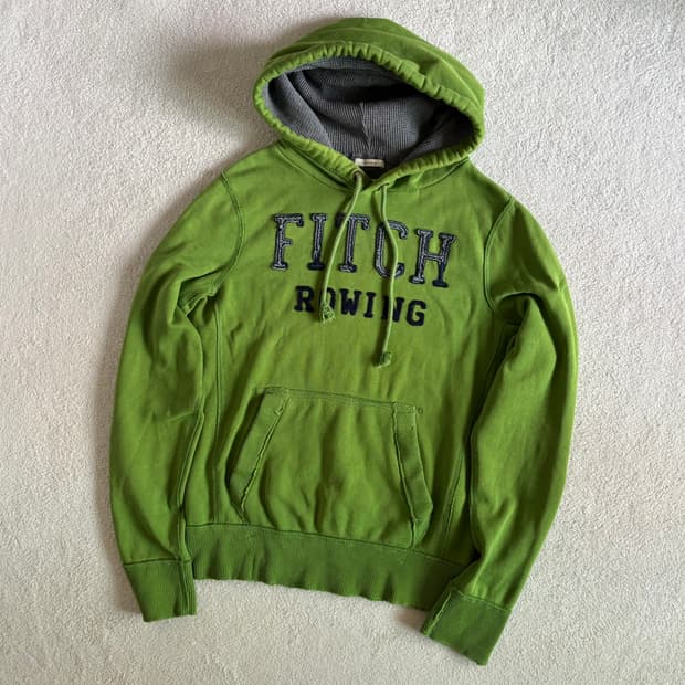 아베크롬비 그린 말차 후드티