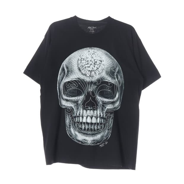 락창 빈티지 빅 로고 해골 그래픽 티셔츠 L