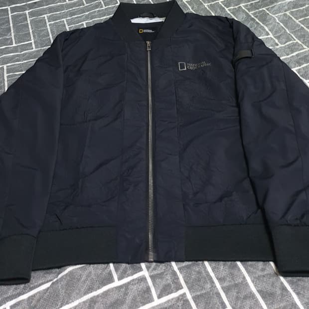 내셔널지오그래픽 나일론 어반시티 블루종 자켓 블랙 (XL)