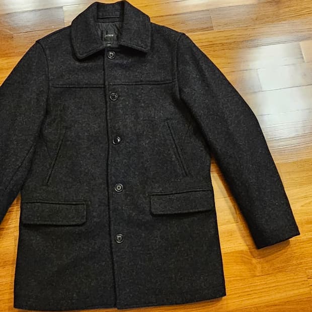j crew 울 하프코트 차콜그레이 S