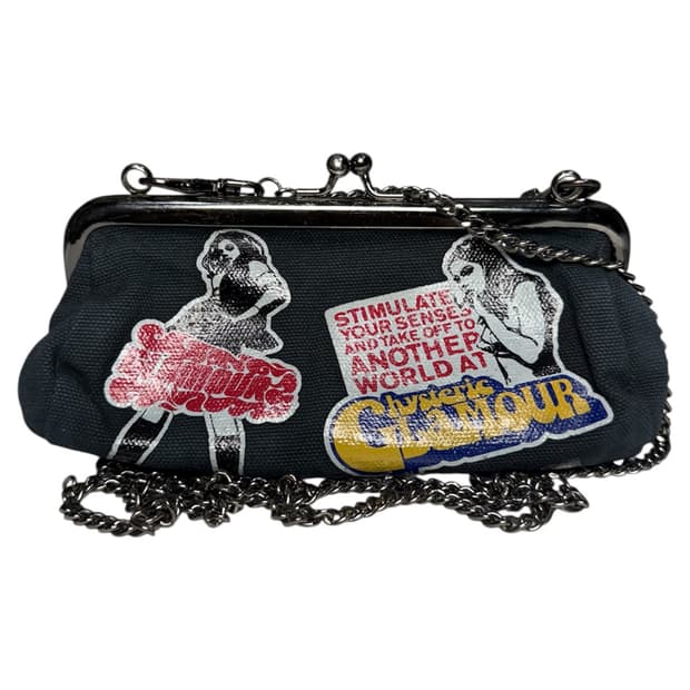 히스테릭 글래머 아이코닉 그래픽 범벅 체인 숄더백