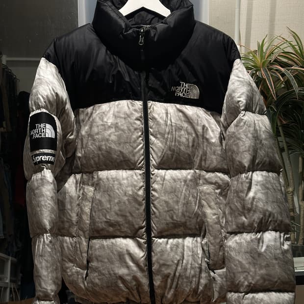 Supreme x 노스페이스 페이퍼 눕시 패딩 L