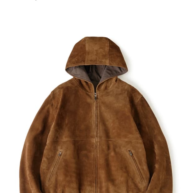 [4] 해칭룸 스웨이드 후드 점퍼