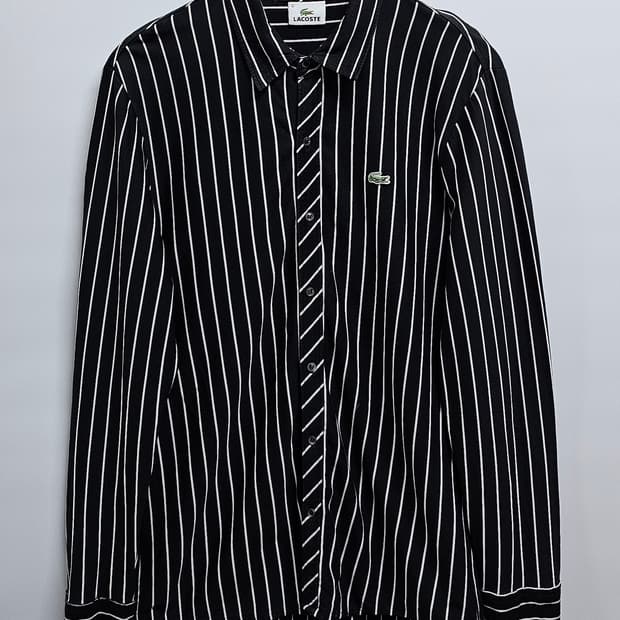 라코스테 블랙 스트라이프 셔츠 4(100)