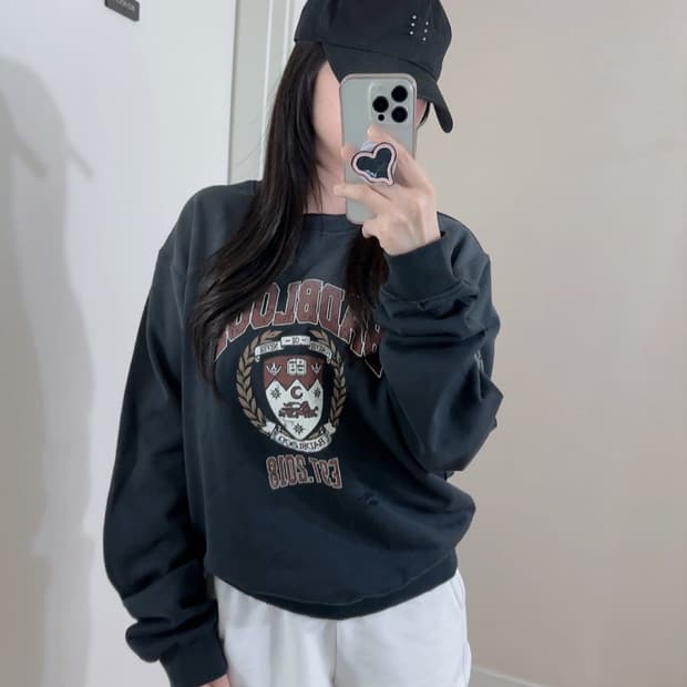 배드블러드 디스트레스드 맨투맨 m