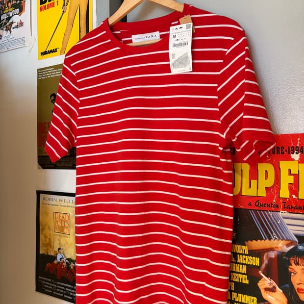 자라 스트라이프 반팔티셔츠