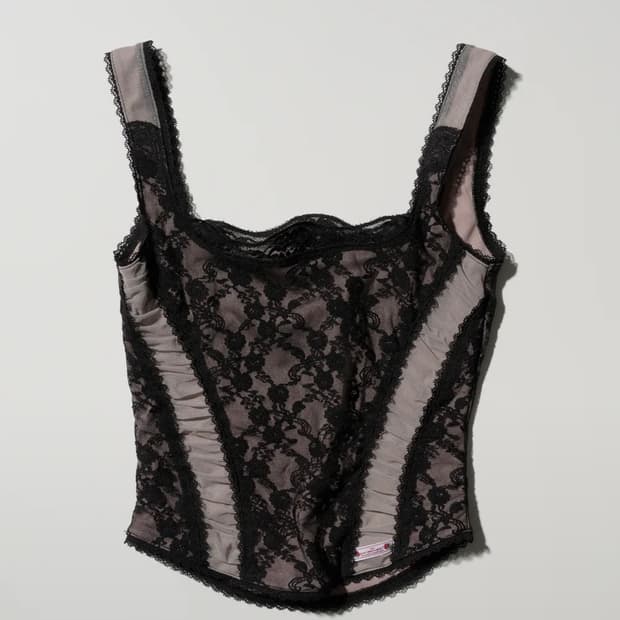 스컬프터 Team Mary Corset Top Black/Blush