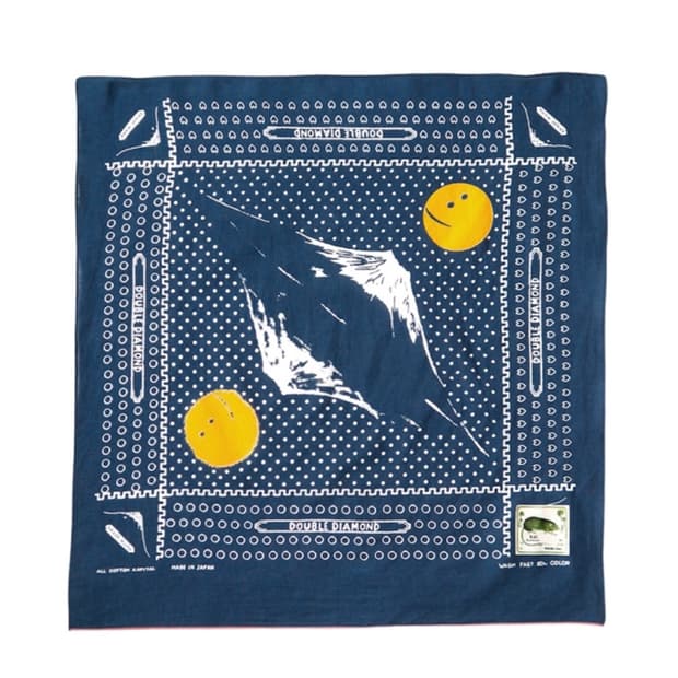 (새상품) 캐피탈 패스트컬러 셀비지 반다나 네이비