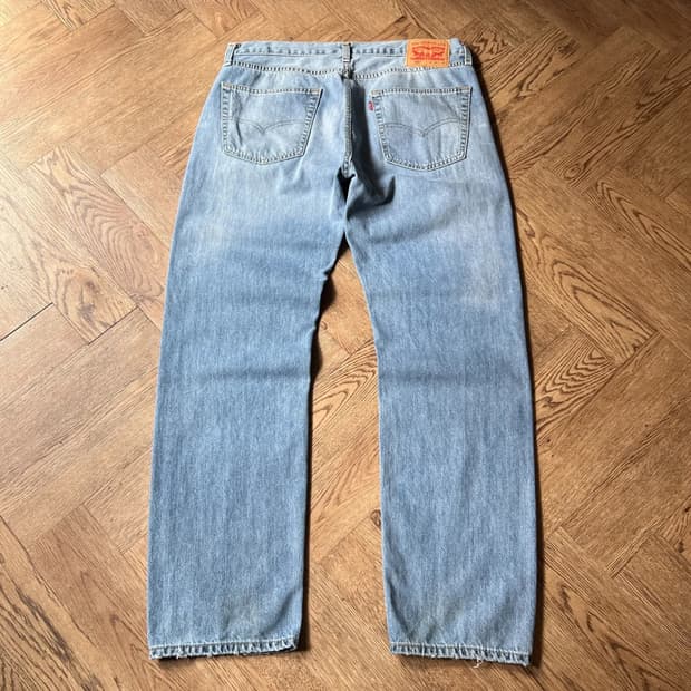 [36]리바이스 505 빈티지 워싱 레귤러 스트레이트 데님 팬츠
