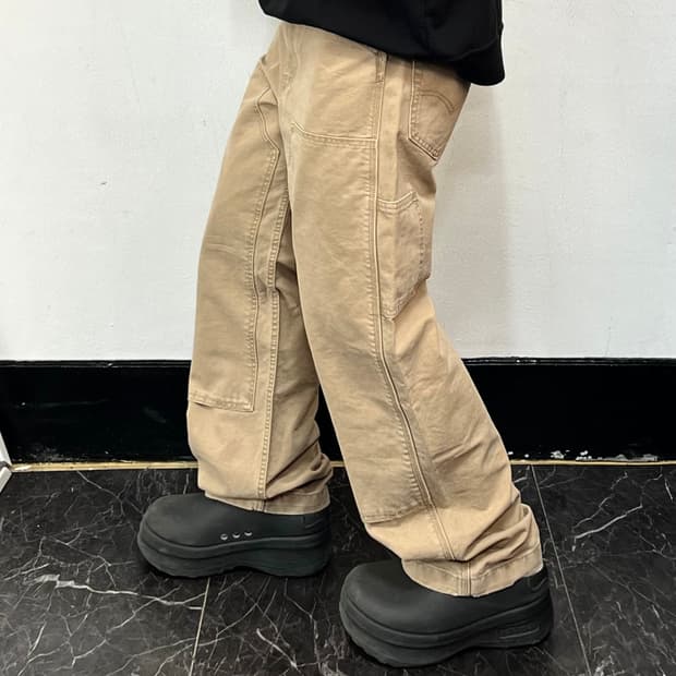 리바이스 더블니 카펜터 데님 워크 팬츠 베이지