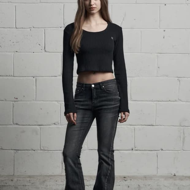 시너진 우드 립 롱슬리브