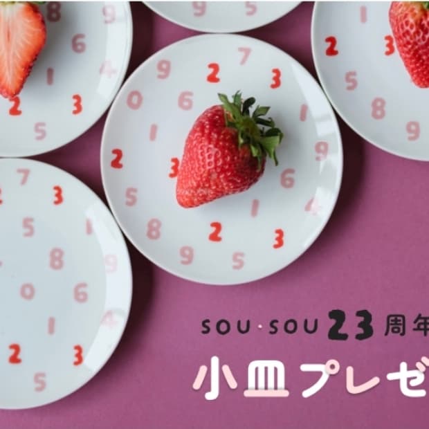 소우소우 종지 23주년 한정판 작은 접시 악세서리 트레이 SOU SOU