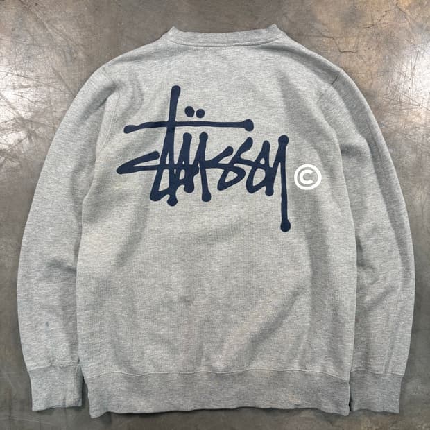 00s 스투시 스탁로고 스웻셔츠