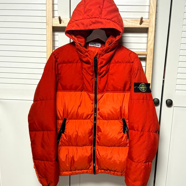 스톤아일랜드 가먼트 크링클립스 다운 패딩