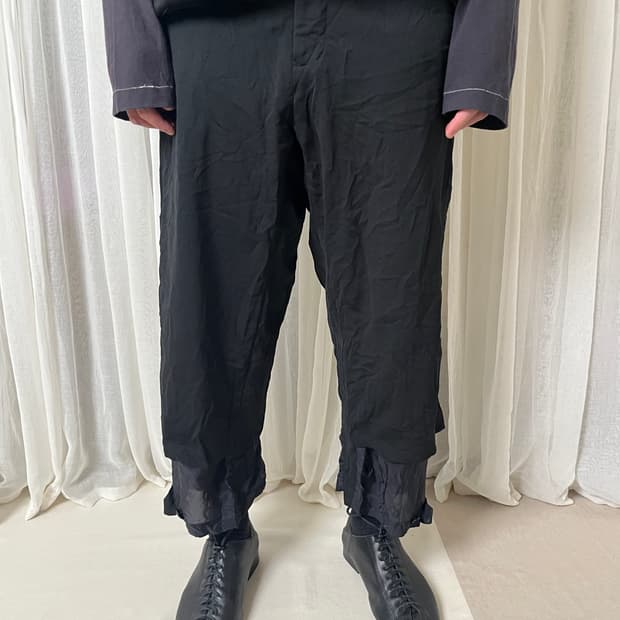 요지야마모토 레이어드 링클 팬츠 Y’s yohji yamamoto