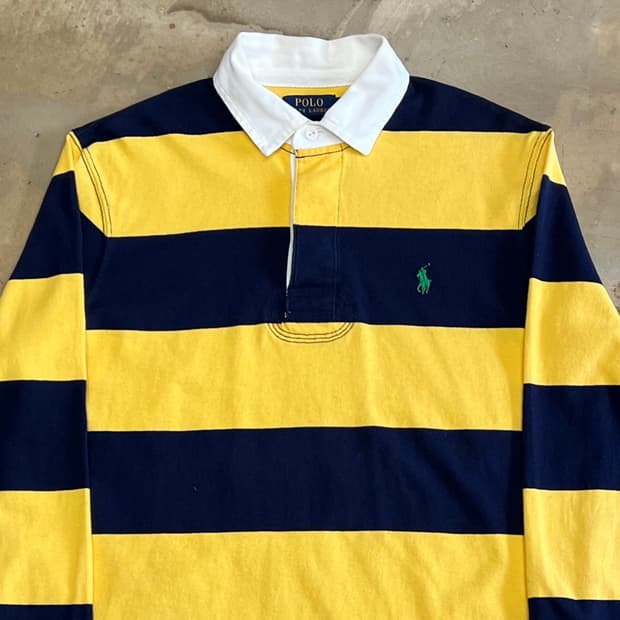 M 폴로랄프로렌 스트라이프 럭비티
