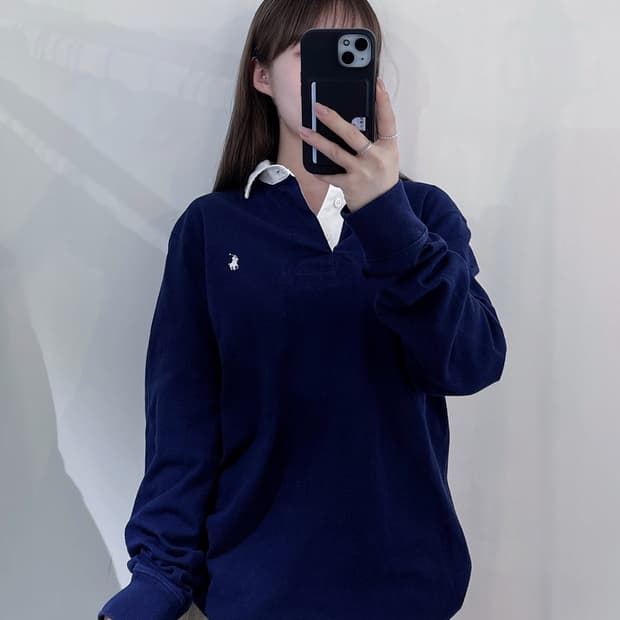 폴로 랄프로렌 네이비 포니 럭비티 