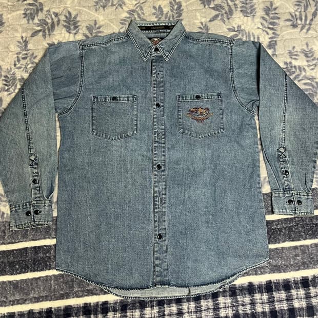 90s 할리데이비슨 워크 데님 셔츠