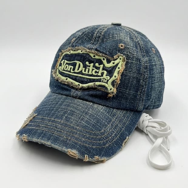 Von Dutch 빈티지 데님 볼캡 F