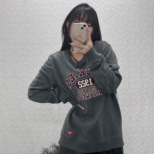 디키즈 올드스쿨 빈티지 스펠로고 약기모 맨투맨 XL C09063