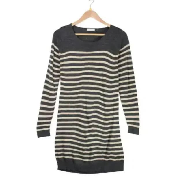 earth music 니트 줄무늬 원피스 스트라이프 일브 빈티지 어스뮤직