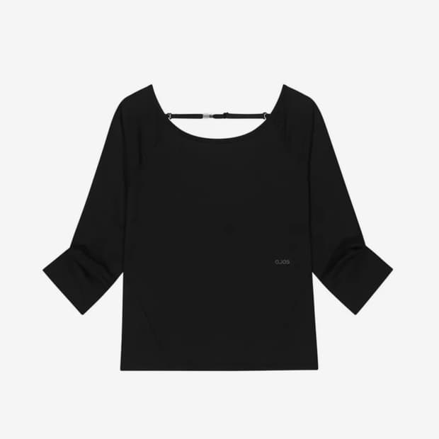 오호스 Backless Capri Sleeves / Black