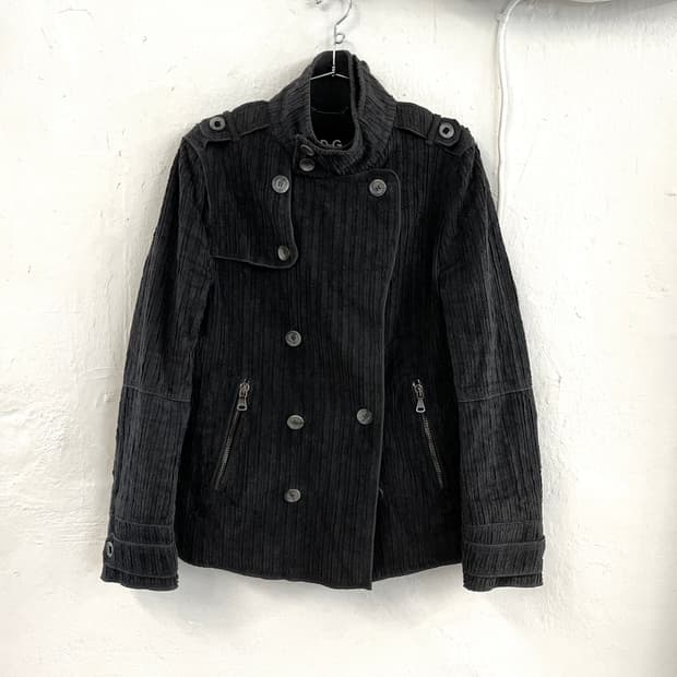 돌체앤가바나 아카이브 벨루어 골덴 나폴레옹 자켓