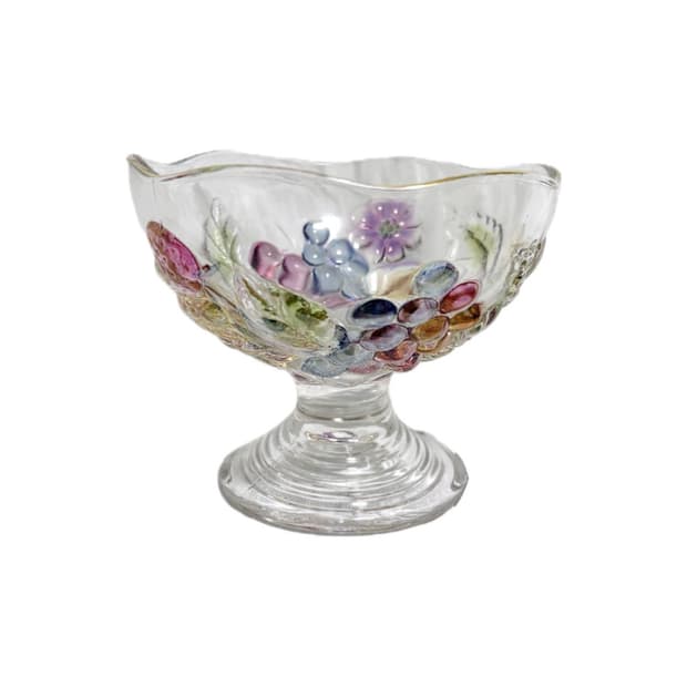 Embossed Grape Goblet(Japan 90s)