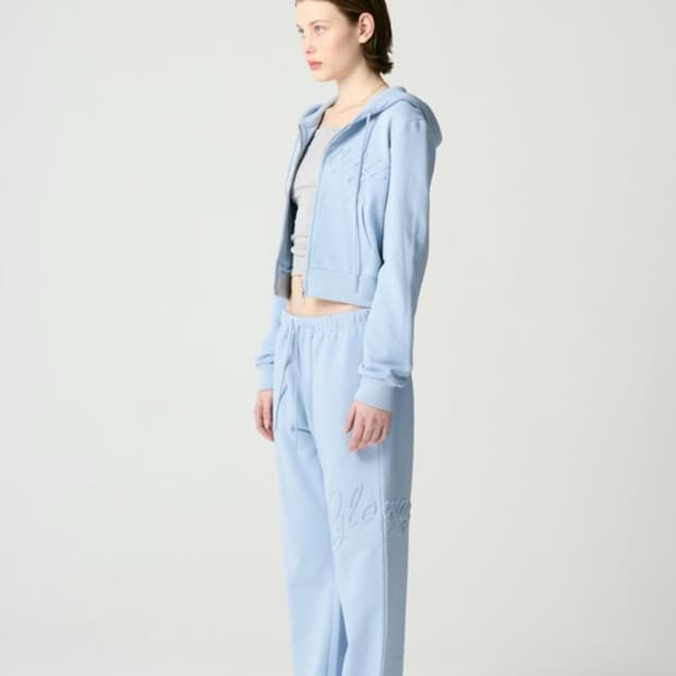글로니 조던 집업/팬츠 셋업 베이비블루 s