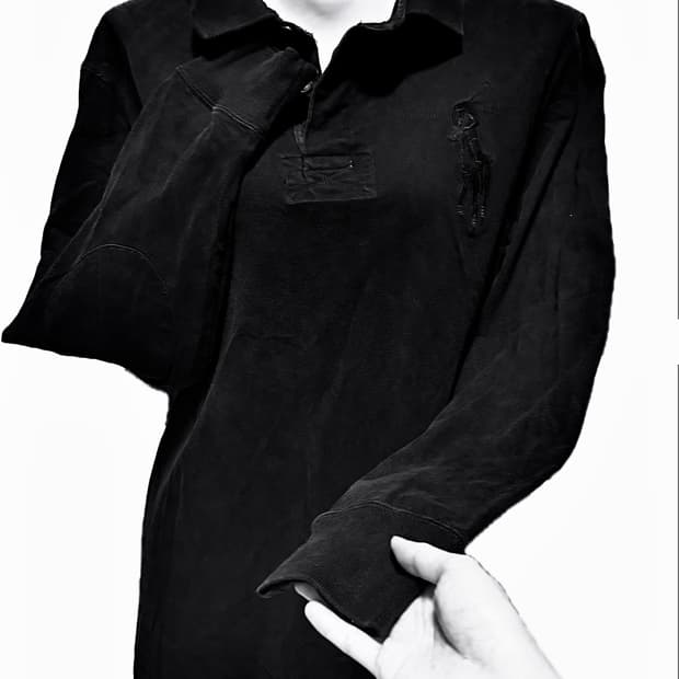 빅포니 폴로 롱슬리브 XL 블랙