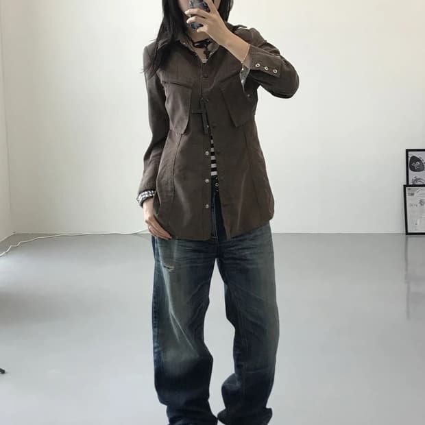 데무 브라운 자켓