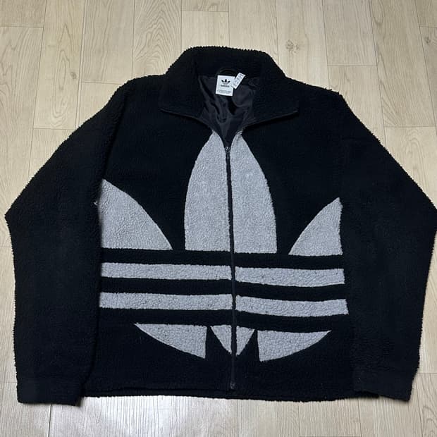 아디다스 파이어버드 블랙 쉐르파 집업