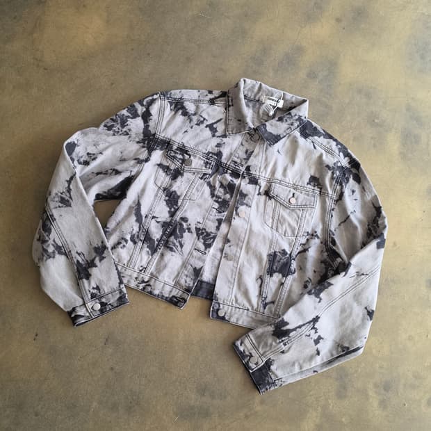 타이다이 나염 워싱 데님 자켓 새상품