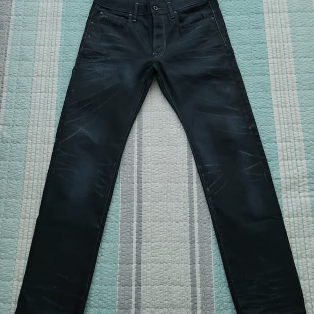 지스타로우 Gstarraw. 3301 다크블루워싱 반코팅진. 32사이즈