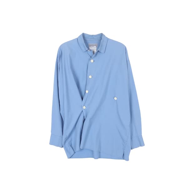 YOHJI YAMAMOTO 80s ASYMMETRIC BUTTON SHI