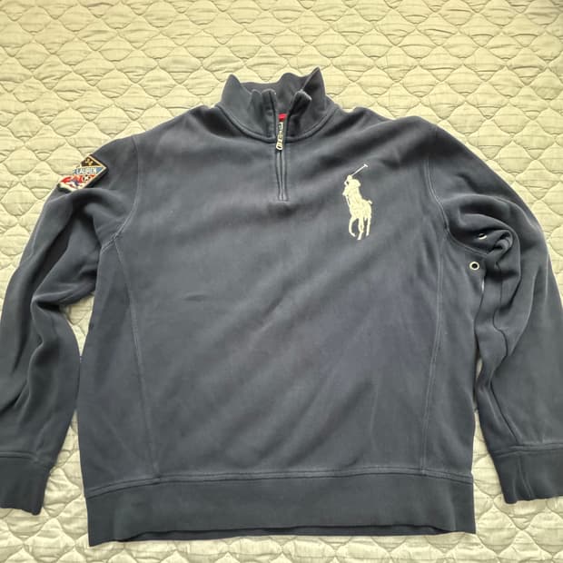 폴로 빅포니 하프 집업