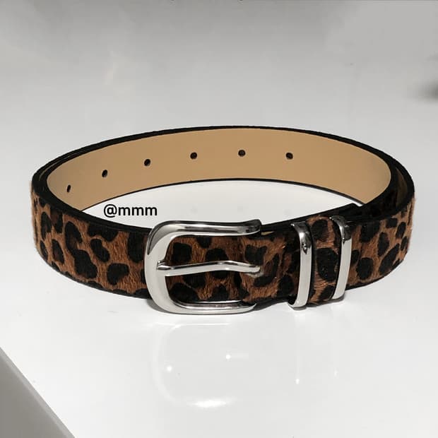 범 레오파드 호피 송치 벨트🐆