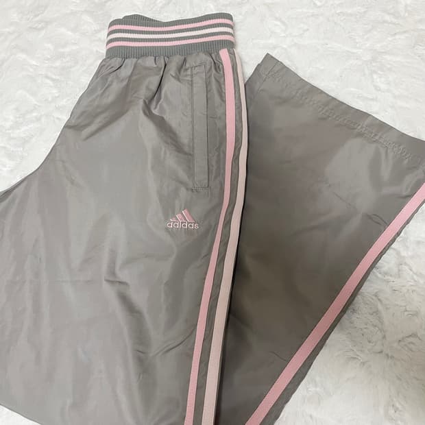 아디다스 회핑 베이비핑크 츄바 트레이닝 바지 빈티지