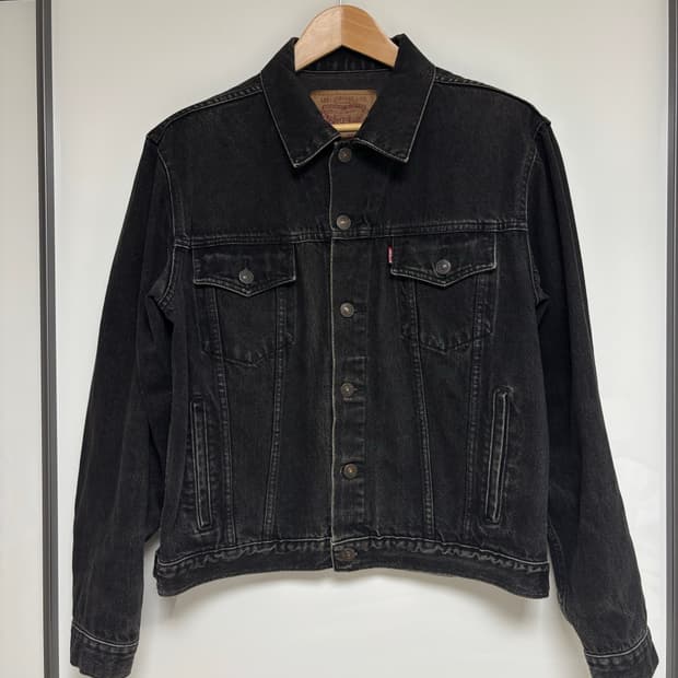 리바이스 70506 Black Trucker Jacket (100)