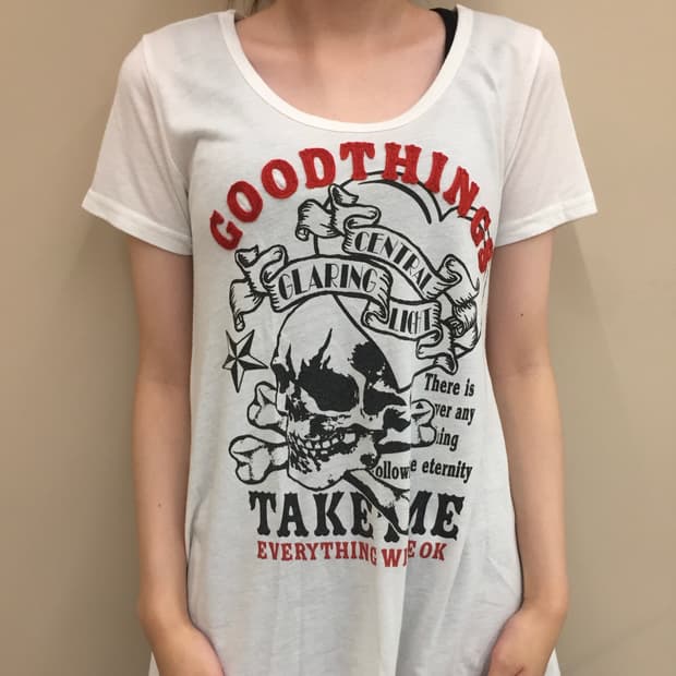 Sky Bomber Skull  Graphic T-Shirt 