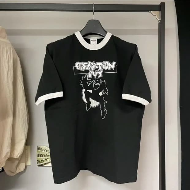 오퍼레이션 아이비 80s 밴드티 링거티