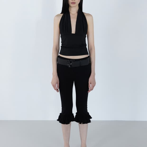 세릭 Frill Banding Pants Black 1사이즈