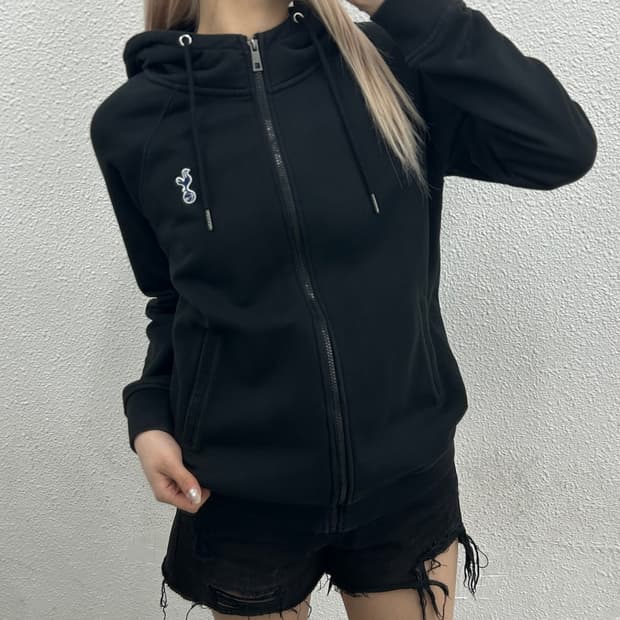 토트넘 오피셜 블랙 후드집업 M