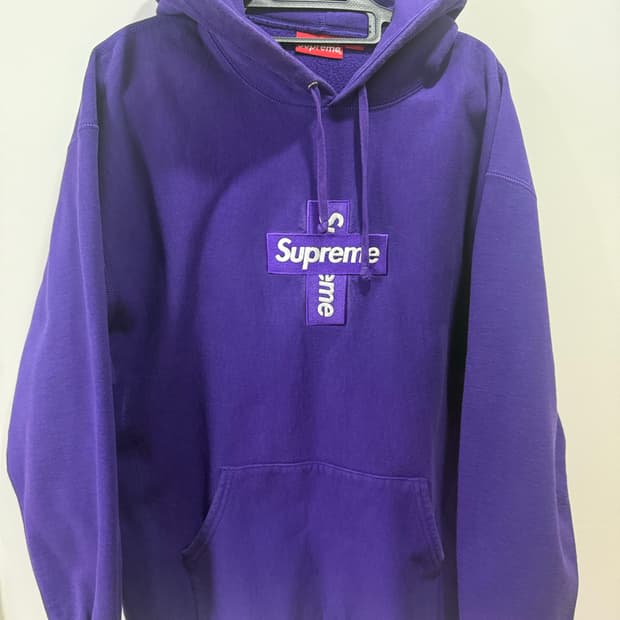 슈프림 크로스 로고 후드 XL