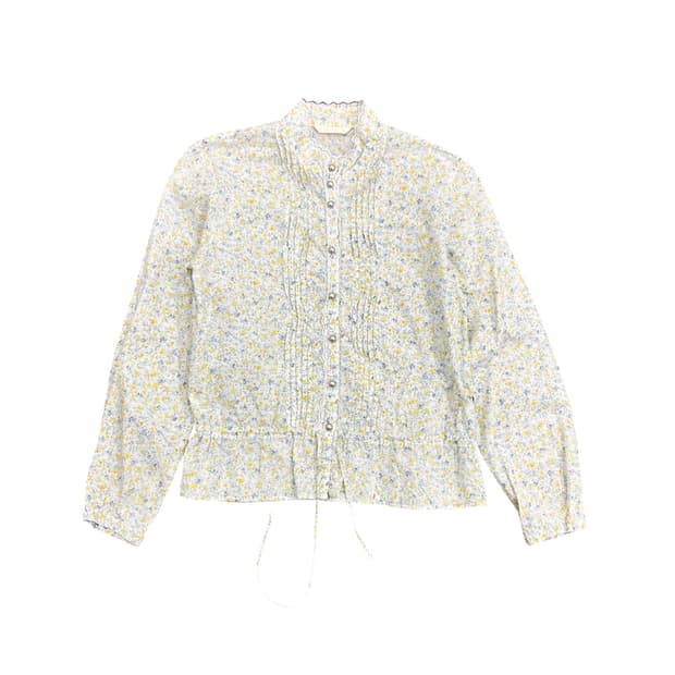 String Detail Floral Shirt