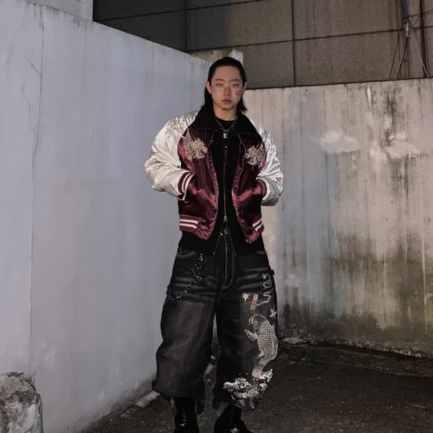 [HOSHIHIME]호시히메 재패니즈 드래곤 버건디 스카쟌 F